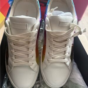 Kurt Geiger White and Multicolor Sneakers
